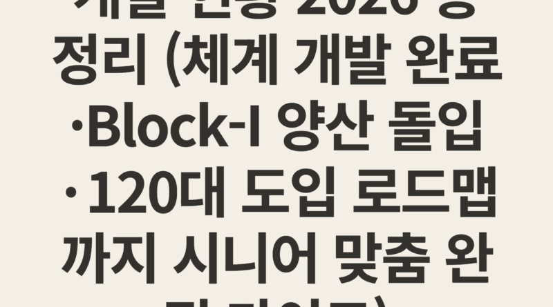 KF-21 보라매 최신 개발 현황 2026 총정리 (체계 개발 완료·Block-I 양산 돌입·120대 도입 로드맵까지 시니어 맞춤 완전 가이드)